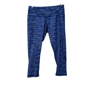 Tek Gear Women's S Blue Patterned Capri Leggings